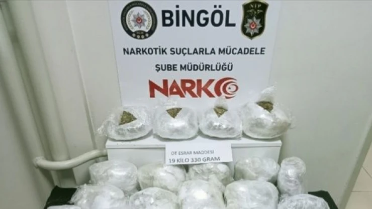 Bingöl'de esrar operasyonu!