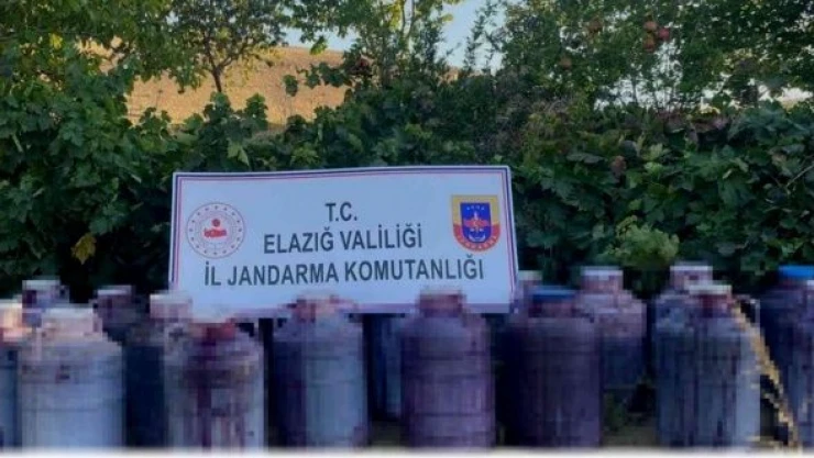 Elazığ'da  kaçak şarap operasyonu!