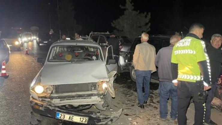 Elazığ'da zincirleme trafik kazası!