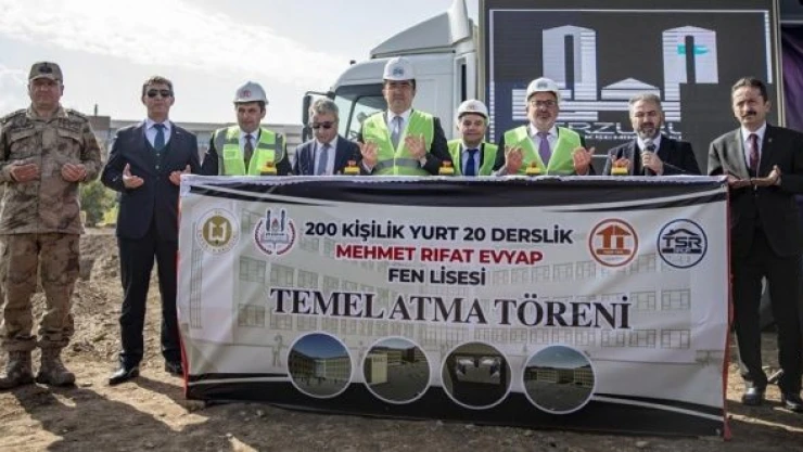 Erzurum'da 20 derslikli  öğrenci pansiyonunun temeli atıldı