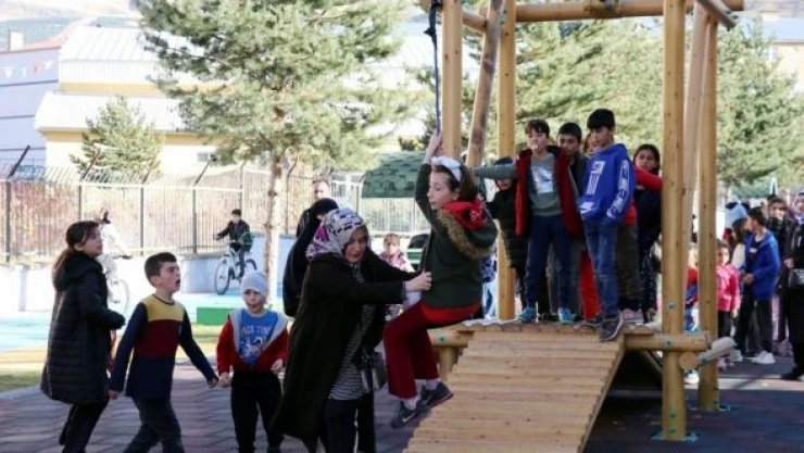 Erzurum'da çocuklar için 'Survivor Macera Parkı' açıldı