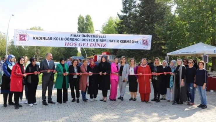Fırat Üniversitesi kadınlar kolundan hayır kermesi