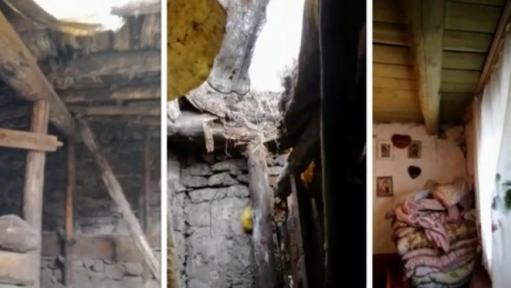 Göle'de bir depremzede yetkililerden yardım bekliyor