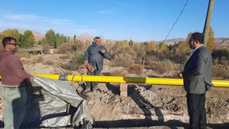 Kuluncak'ta doğalgaz sevinçle karşılandı