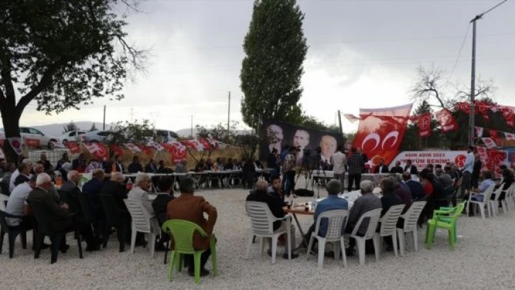MHP'li Yıldırım, Elazığ'da 'Adım Adım 2023 Köyüm Benim Sohbet Toplantısı'na katıldı