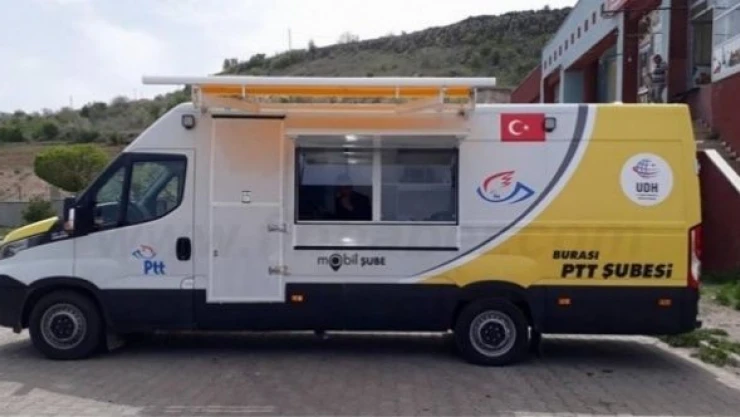 Mobilize PTT aracı Elazığ'da 4 mahallede hizmete başladı