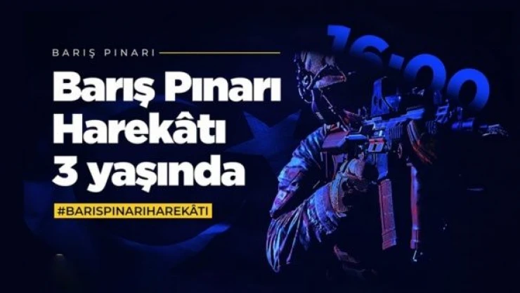 MSB'den Barış Pınarı Harekatı'nın 3'üncü yıl dönümü paylaşımı