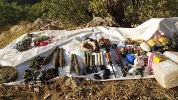 Şırnak'ta PKK'ya ait mühimmat bulundu