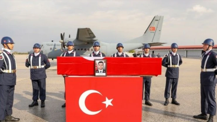 Şehit Uzman Çavuş Kürşat Sert'in naaşı törenle memleketine uğurlandı