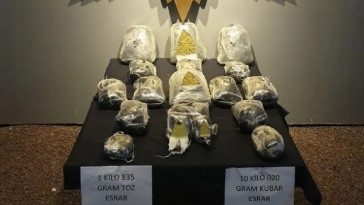 Yolcu otobüsünde esrar ele geçirildi