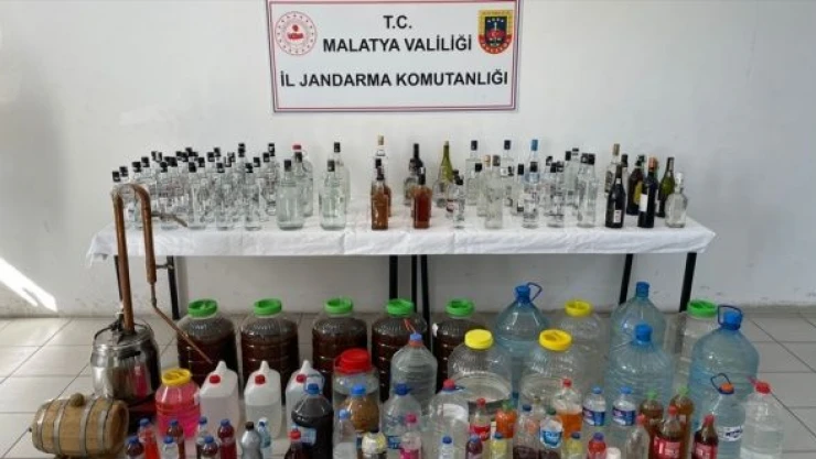 Malatya'da kaçak içki operasyonu!