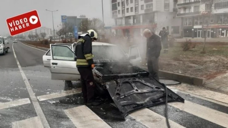 Bingöl'de feci kaza: otomobil alevlere teslim oldu