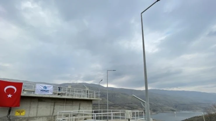 Doğanyol'da yapılan atık su arıtma tesisi faaliyete geçti