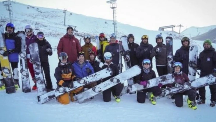 Snowboard Milli Takım seçmeleri Erzurum'da yapıldı