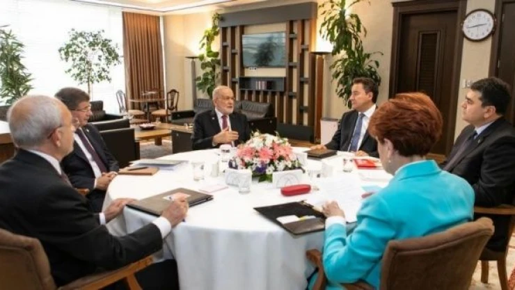 Altılı Masa'nın toplantısı başladı