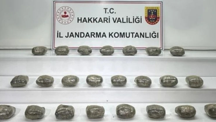 Hakkari'de eroine geçit verilmedi