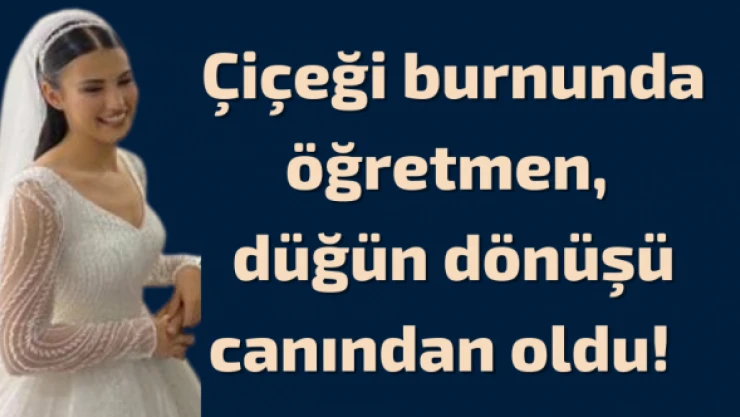 Iğdırlı öğretmen feci kazada yaşamını yitirdi