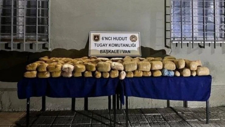 Van sınırında büyük uyuşturucu vurgunu