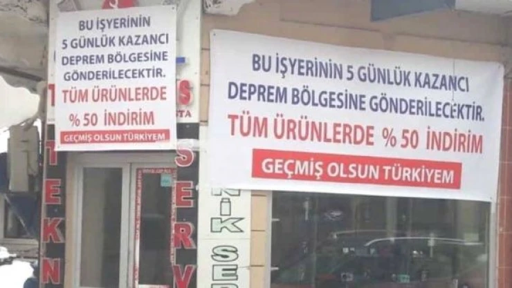Bayburt esnafı günlük kazancını depremzedelere gönderiyor