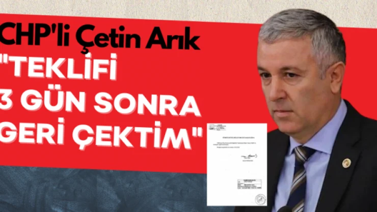 Çetin Arık CHP'nin 'imar affı'nın detaylarını anlattı