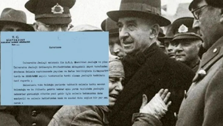 Erzincan'ı fay hattı üzerine inşa eden İnönü'nün imzası ortaya çıktı