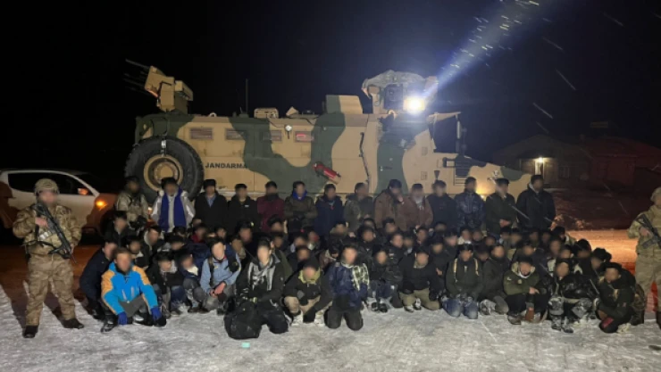 Van'da düzensiz göçmen operasyonu