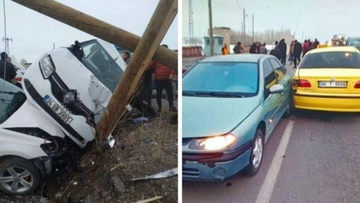 Ağrı'da aynı mevki, iki ayrı kaza!