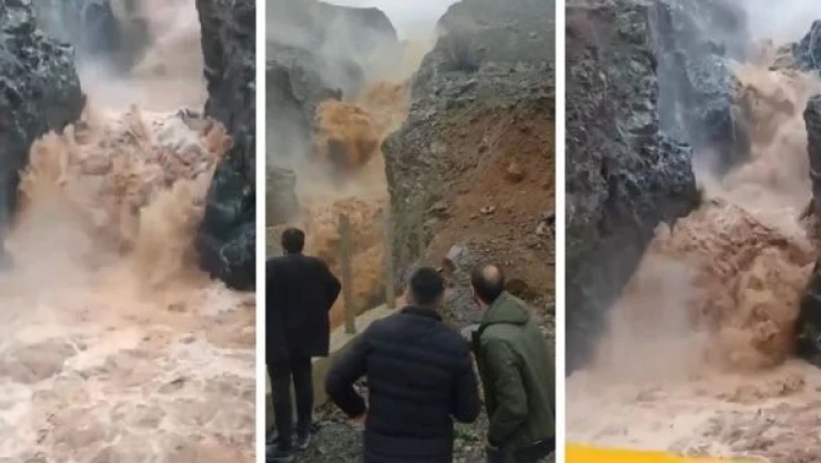 Sori Şelalesi taştı!