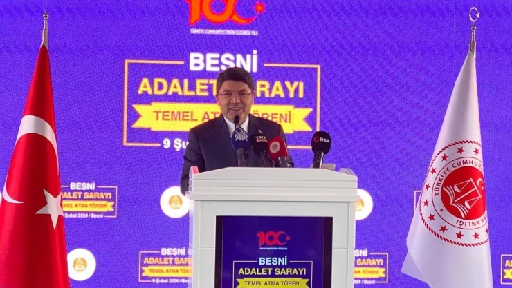 Adalet Bakanı Tunç, Besni Adalet Sarayı'nın temel atma törenine katıldı