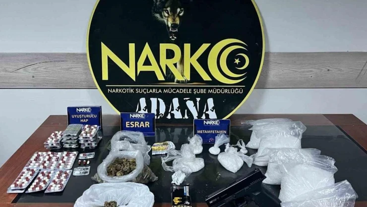 Adana'da 4 kilo metamfetamin ele geçirildi: 4 kişi tutuklandı