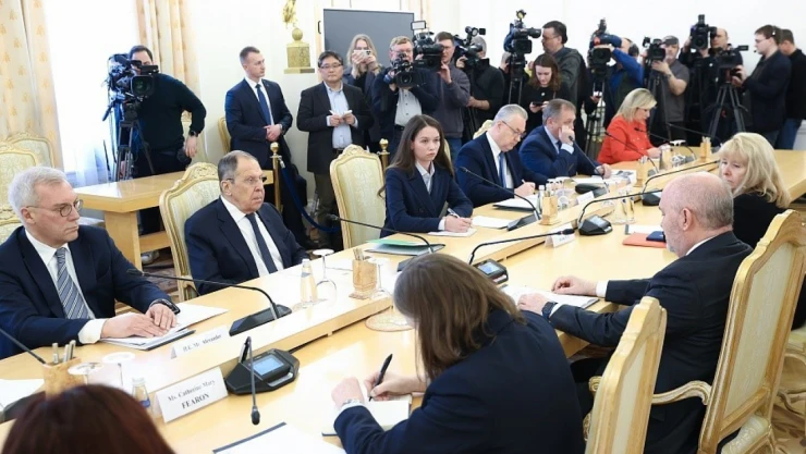 AGİT Genel Sekreteri Sinirlioğlu, Rusya Dışişleri Bakanı Lavrov ile bir araya geldi