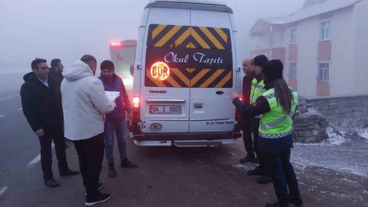 Ağrı'da servis araçlarına sıkı denetim