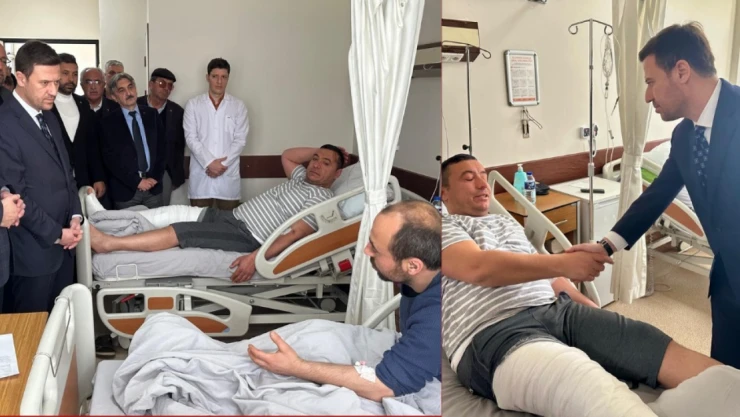 Ahmet Fethan Baykoç'tan Beypazarı maden kazası yaralılarına ziyaret