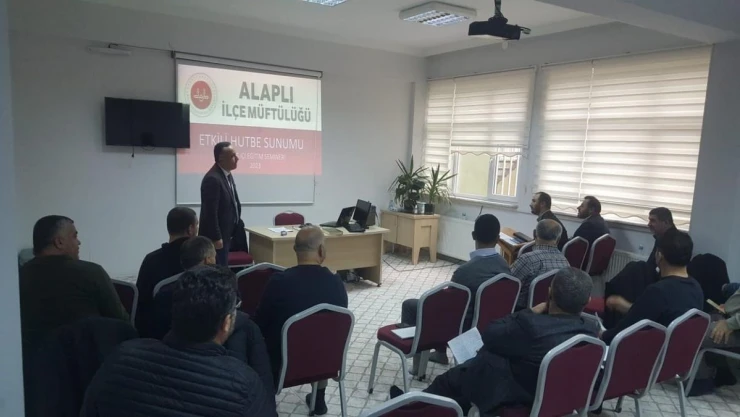 Alaplı'da etkili hutbe sunumu semineri düzenlendi
