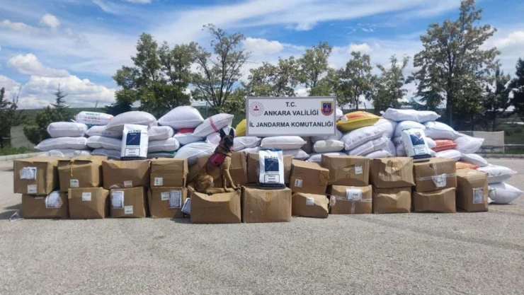 Ankara'da 10 milyon TL değerinde kaçak tütün ele geçirildi