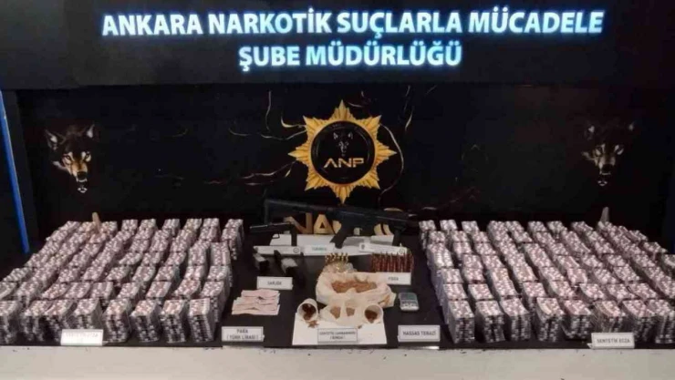 Ankara'da 22 binden fazla sentetik ecza ele geçirildi: 2 şüpheli yakandı