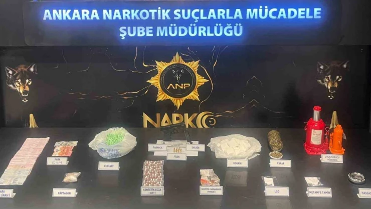 Ankara Emniyeti'nin hassas burnu uyuşturucu satıcılarını yakaladı