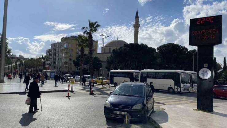 Aydınlılar kış mevsiminde baharı yaşıyor