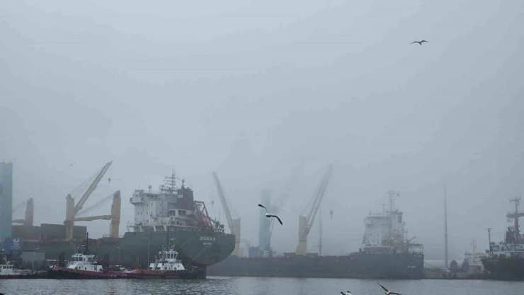 Bandırma'da sis kartpostallık görüntüler oluşturdu