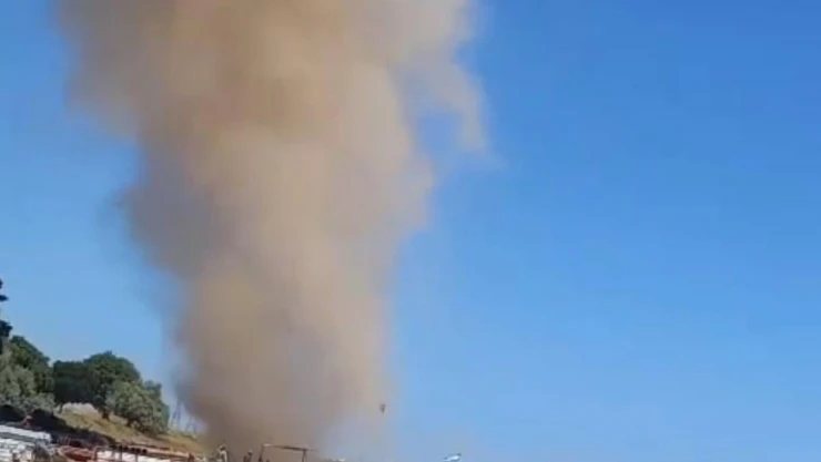 Bitlis'te oluşan dev hortum korkuttu