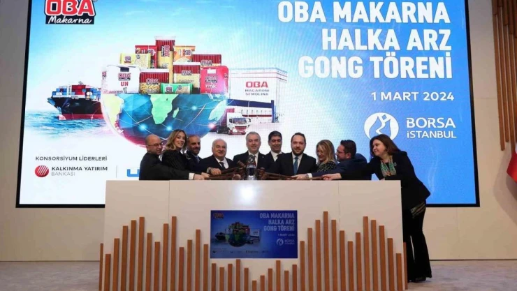Borsa İstanbul'da gong Oba Makarna için çaldı