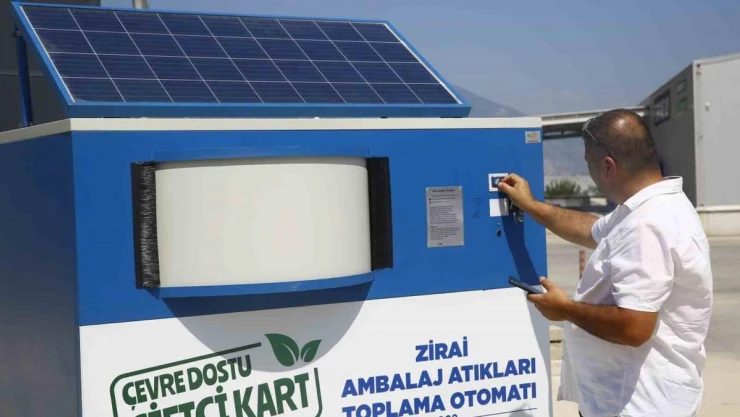 Büyükşehir, zirai ambalaj atıkları toplama otomatlarının sayısını  arttırdı