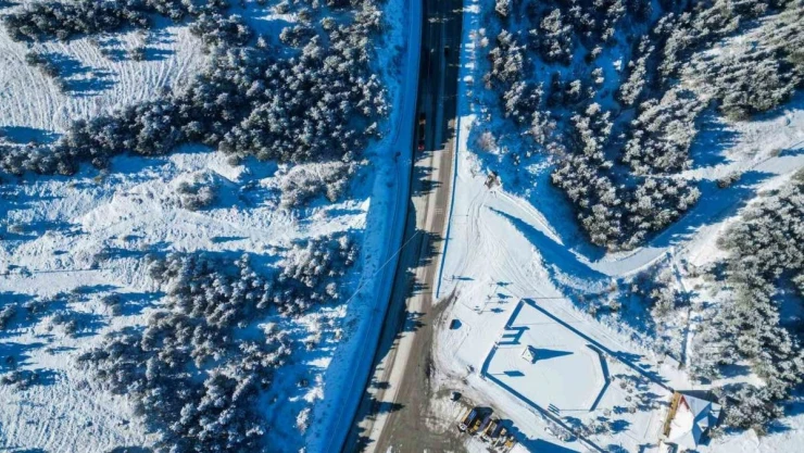 Çamlıbel kış güzelliği ile hayran bırakıyor