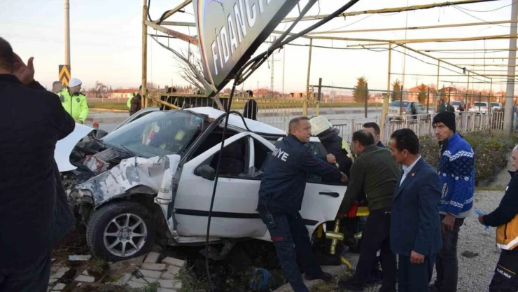 Can pazarının yaşandığı kaza anı kameraya yansıdı