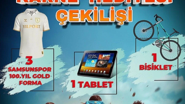 Canik'ten öğrencilere çekilişle hediye