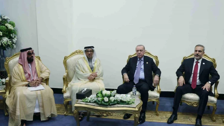 Cumhurbaşkanı Erdoğan, BAE Devlet Başkan Yardımcısı Al Nahyan ile görüştü