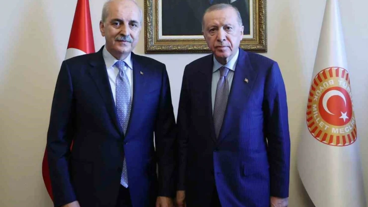 Cumhurbaşkanı Erdoğan'dan Numan Kurtulmuş'a ziyaret