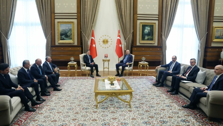 Cumhurbaşkanı Erdoğan, Irak Kürt Bölgesel Yönetimi Başkanı Barzani'yi kabul etti