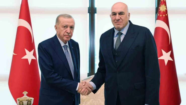 Cumhurbaşkanı Erdoğan, İtalya Savunma Bakanı Crosetto'yu kabul etti