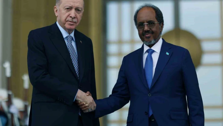 Cumhurbaşkanı Erdoğan, Somali Cumhurbaşkanı Şeyh Mahmud ile görüştü